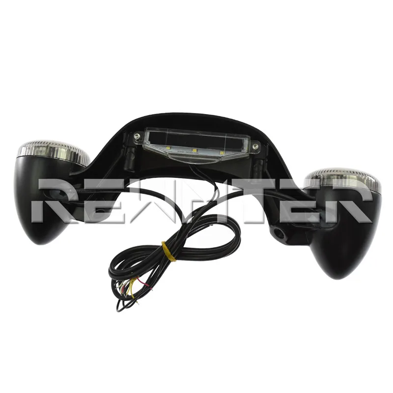 New Black Motorcycle Smoke Rear LED Brake Light Turn Signal Bar For Harley Touring Street Road Glide 10-17 16 15 14 13 12 11 |