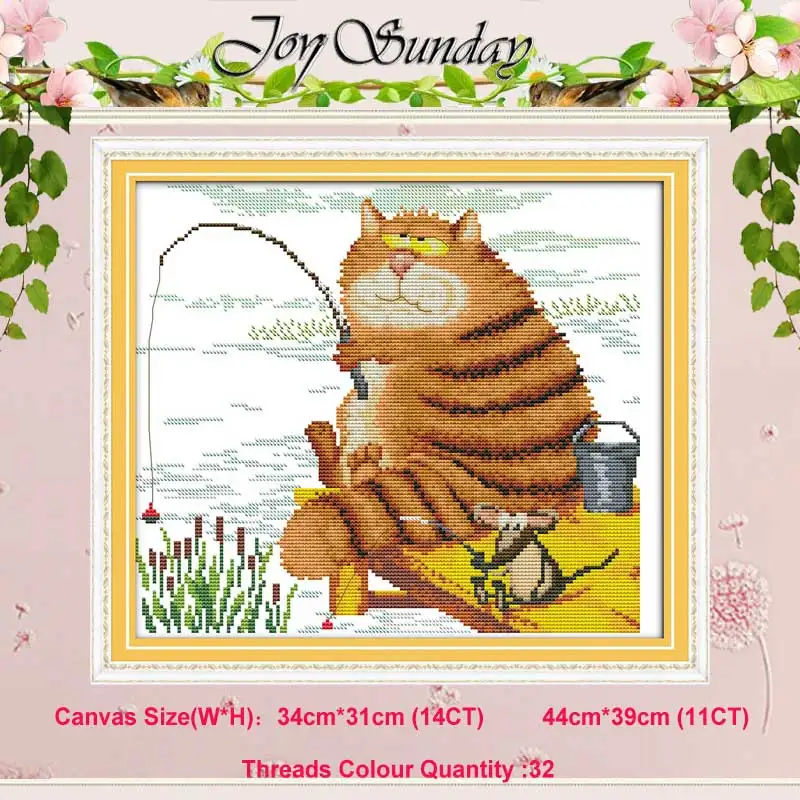 The cats favorite3 Коты под солнцем Черный Белый Кот Счетный 11CT 14CT Набор для вышивки крестиком сделай сам DMC Набор для вышивки крестом вышивка рукоделие домашний декор - Цвет: The cats favorite3