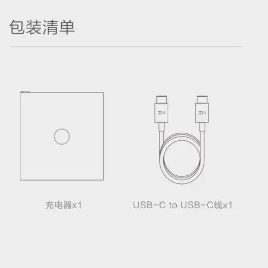 Xiaomi ZMI USB зарядное устройство 65 Вт Быстрая зарядка версия USB-C type-C 45 Вт Выход USB-A 20 Вт Быстрая зарядка три выхода адаптер Smart