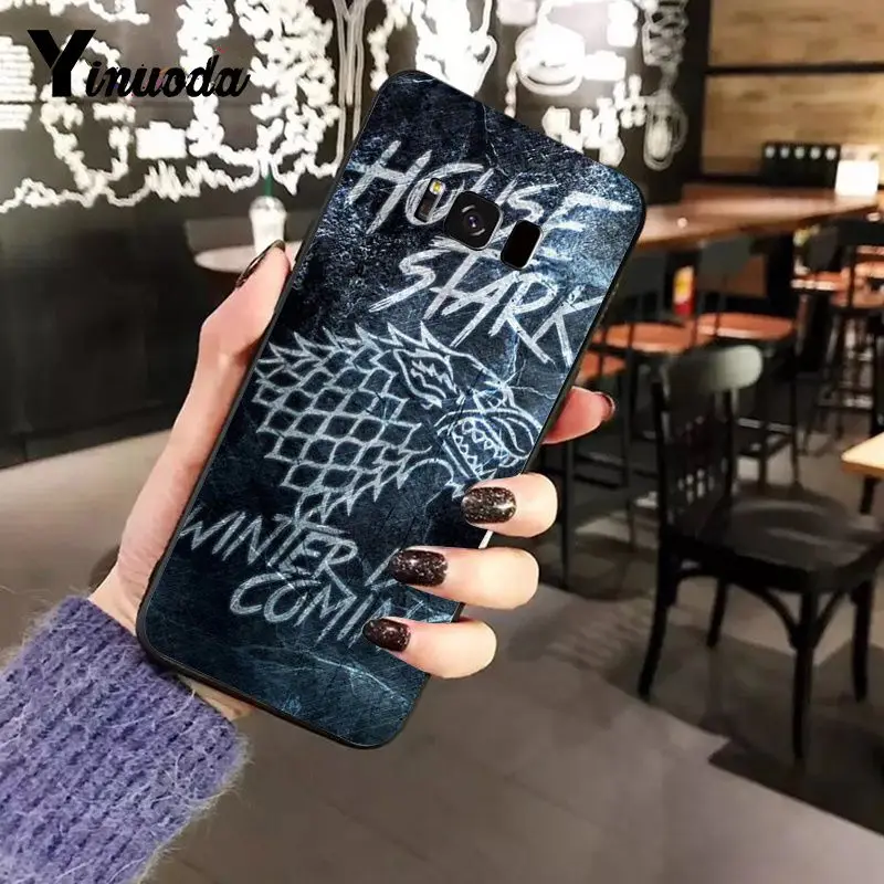 Yinuoda Игра престолов зима наступает шаблон мягкий чехол для телефона из ТПУ Samsung A8