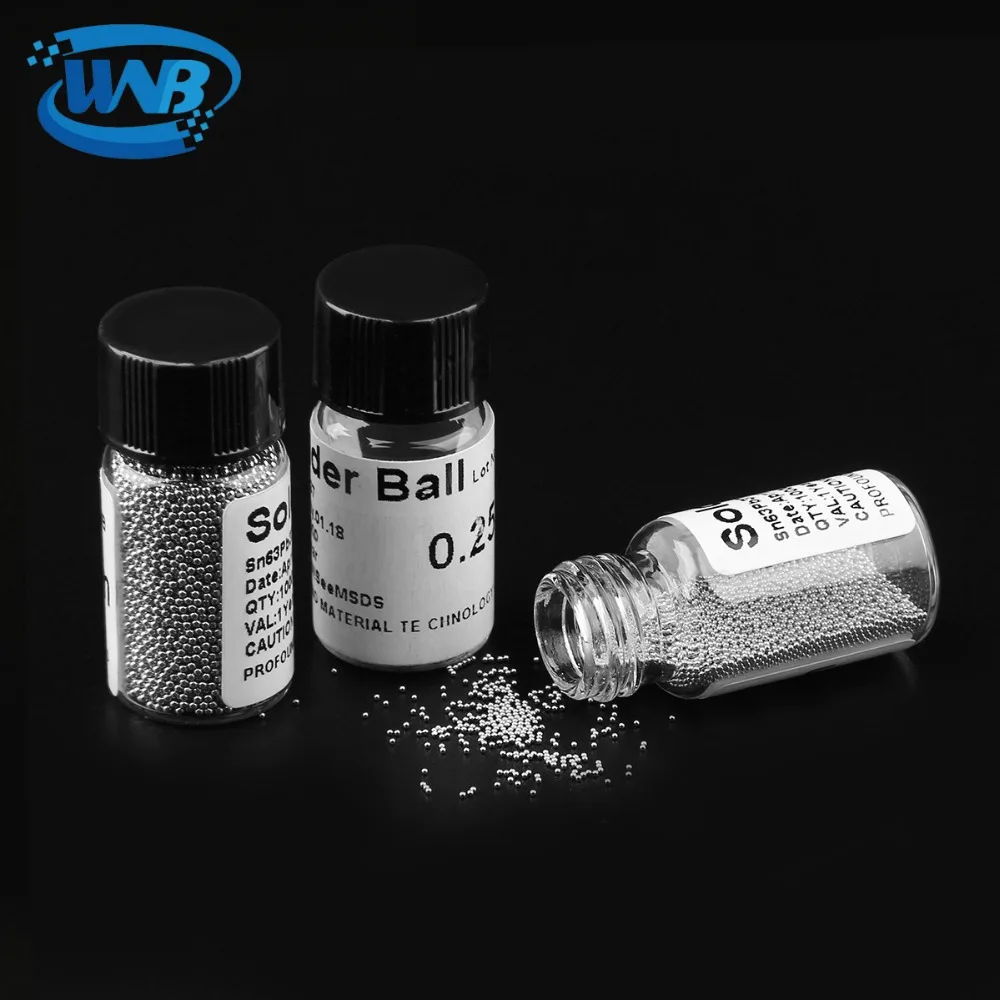 WNB 10000 шт./бутылки свинцовый припой в шариках 0 2 76 мм Sn63/Pb37 BGA реболлинг трафарет