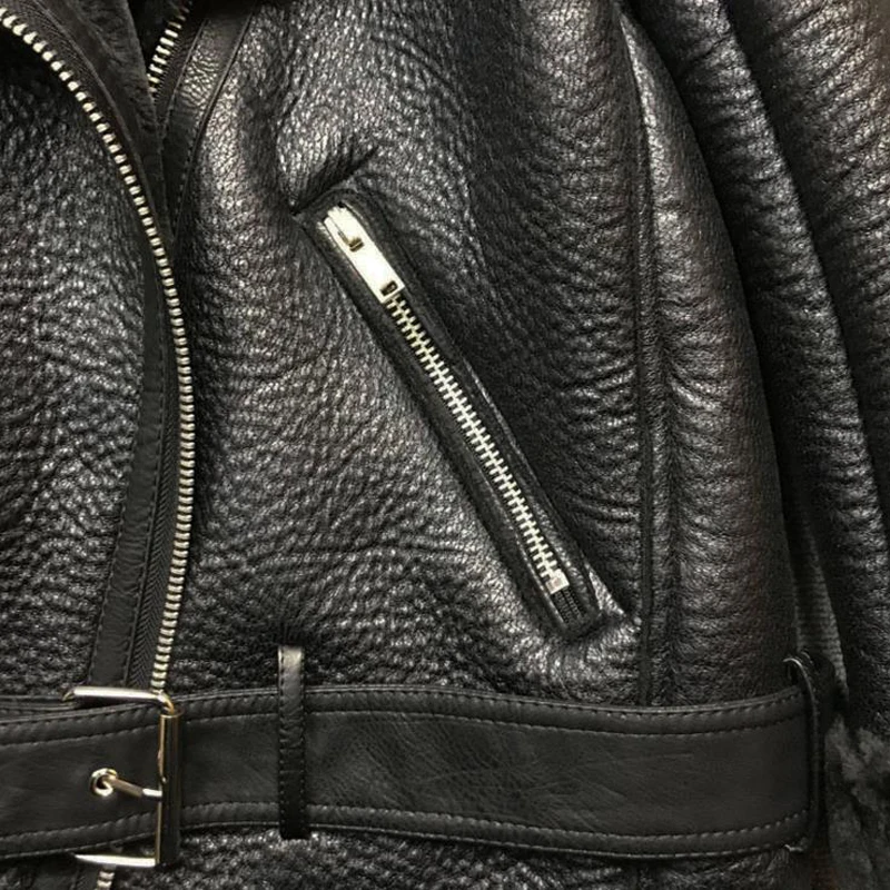Лидер продаж, модные женские кожаные меховые пальто для автомобиля, Байкерская женская одежда, осенне-зимние меховые пальто, женские бархатные пальто A033