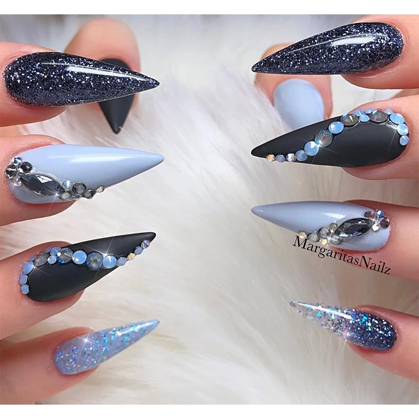10 шт. стеклянные стразы для ногтей 4x8 мм в форме маркизы|Стразы и украшения| |