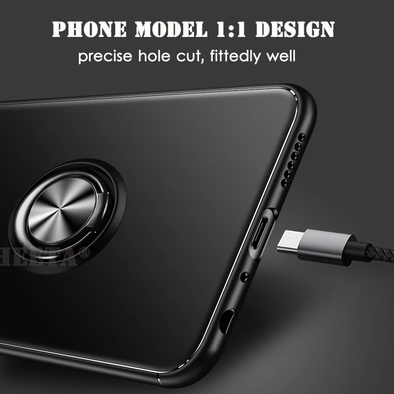 Для Huawei Y9 Y7 Prime 2018 360 магнитный чехол с подставкой матовый мягкий из ТПУ для Nova 3 2 2S