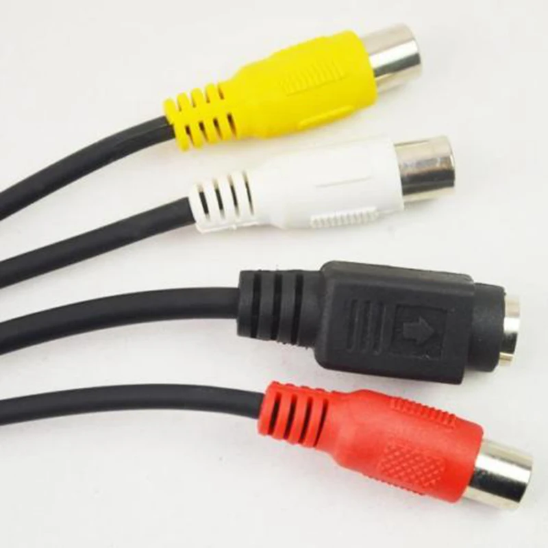 Sub D 15 pin папа VGA SVGA к S Video 3 RCA ТВ AV выход адаптер кабель для ноутбука ПК видео карты
