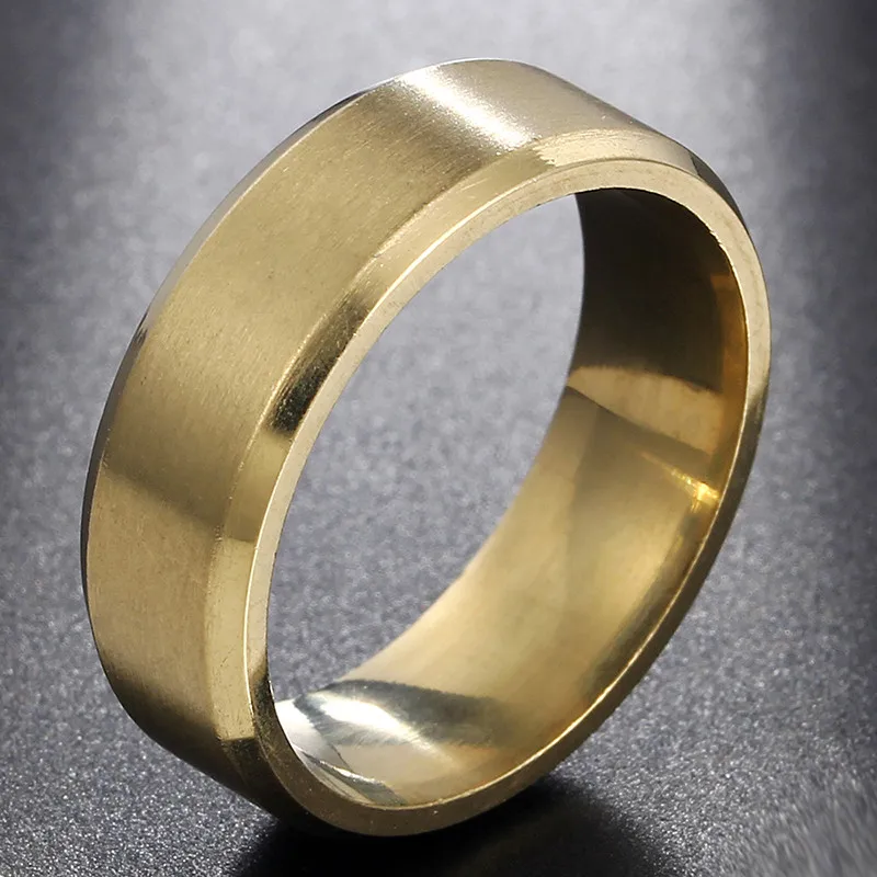 Высокое качество с шармом 3 цвета Золото Цвет Нержавеющая сталь модное кольцо для