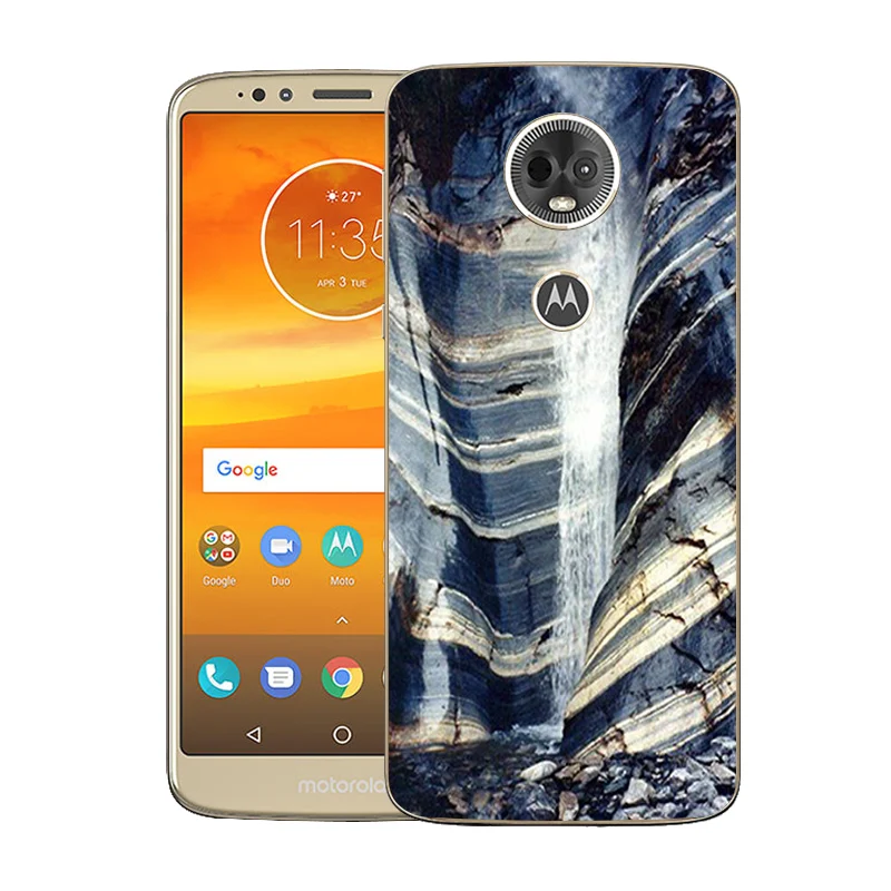 6 0 дюймовый чехол для телефона Motorola E5 Plus мягкий силиконовый MOTO E5Plus с мраморным