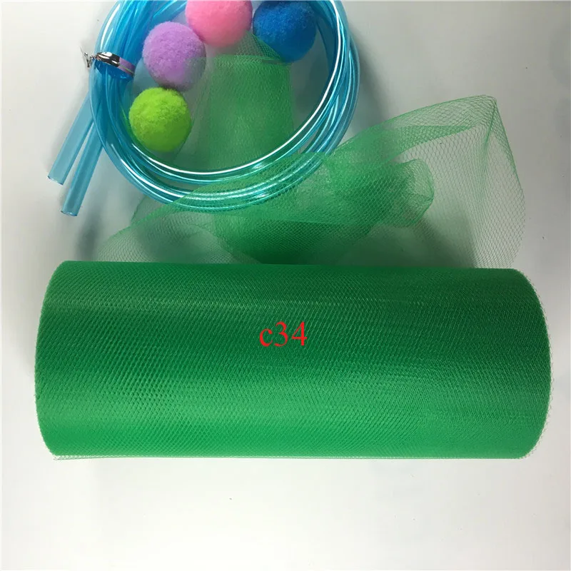 C34 Grass green Фатиновая юбка-пачка «сделай сам» в рулоне 15 см, 25 ярдов, для свадебной вечеринки, декоративная юбка-пачка «сделай сам» из сетчатой ткани, рождественские детские юбки королевы - Цвет: C34 Grass green