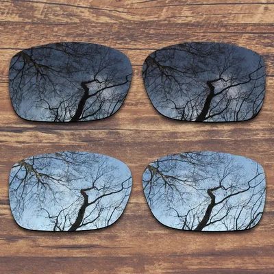 Black and Silver ToughAsNails Замена поляризованных линз для Oakley Солнцезащитные очки-несколько вариантов - Цвет линз: Black and Silver
