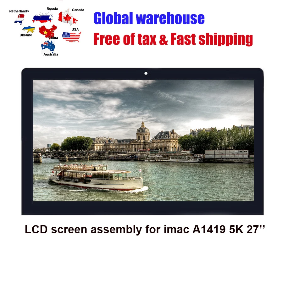 ЖК-экран в сборе для iMac 27 &#x27A1419 5K Retina дисплей LM270QQ1 SDB1 SDA2 SDC1 EMC2834 2806 3070 | Компьютеры и