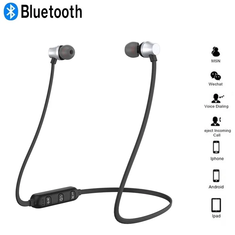 Спортивные Беспроводные наушники Teamyo Bluetooth гарнитура с микрофоном для huawei Xiaomi