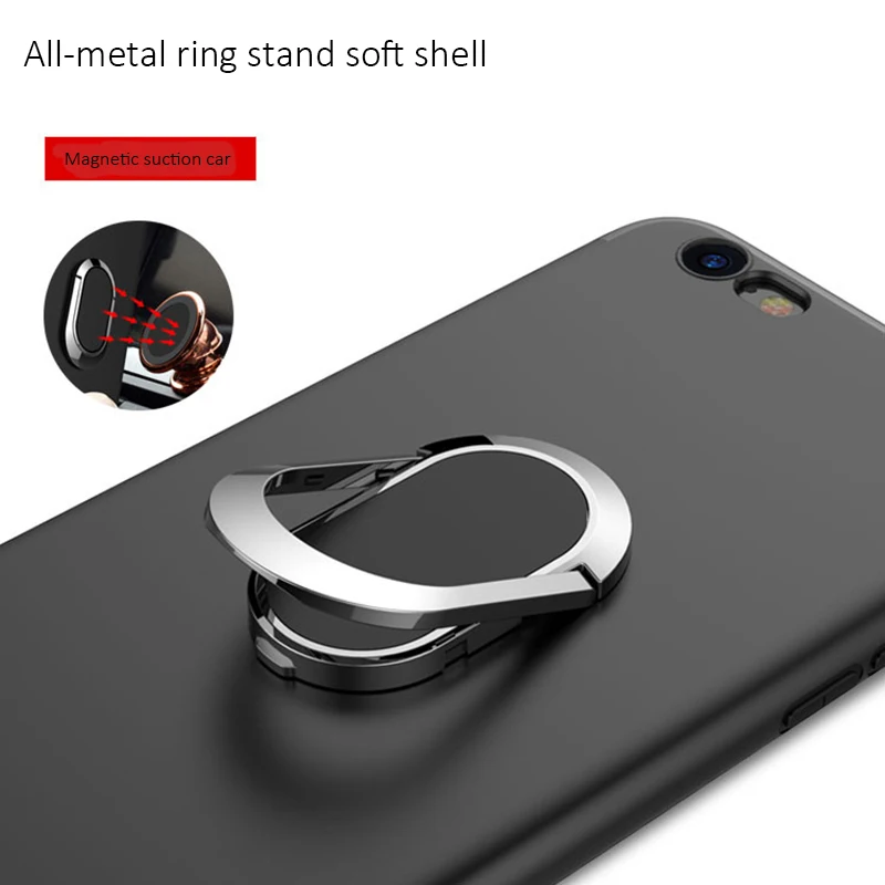 Arrinew чехол для телефона iPhone 7 8 Plus X Мягкий силиконовый кольцо держатель магнитный