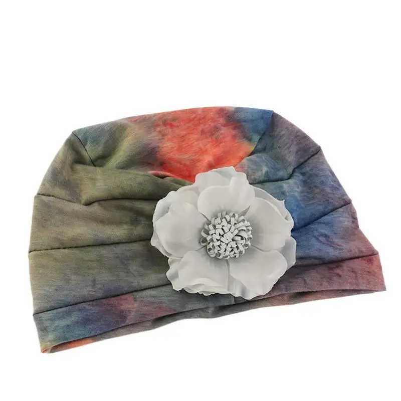 Мусульманская женская шапочка с цветком тюрбан шапка для ночного сна выпадения