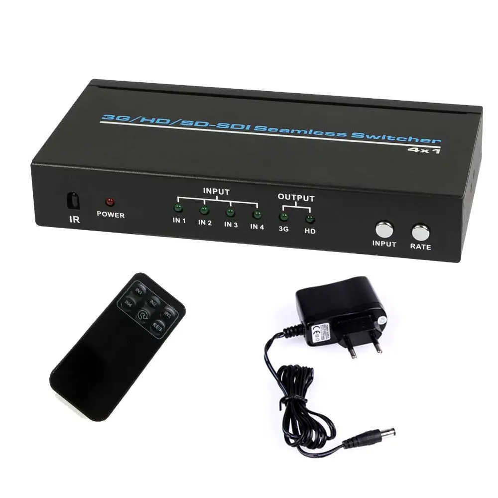 Переключатель Kaycube SD SDI/HD SDI/3G SDI 4X1 конвертер 4 входного сигнала серийный цифровой
