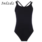 Детский гимнастический купальник для девочек, детская танцевальная одежда для балета, балетное трико, сетчатая балетная пачка, танцевальный костюм