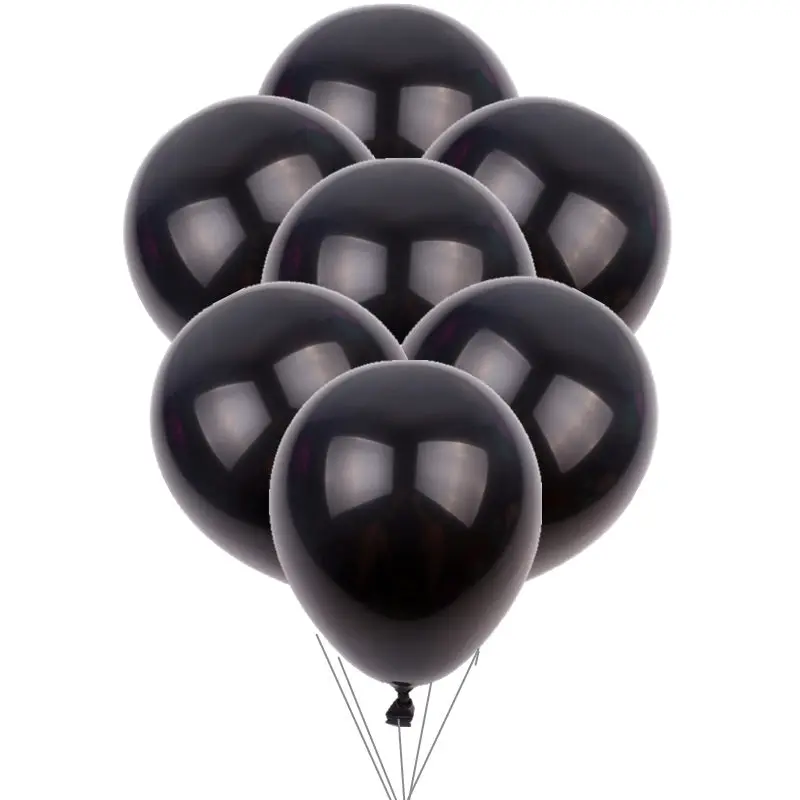 F (black) GOGO PAITY 30 шт./лот 5-дюймовый цветной круглые латексные шарики детские праздничные вечерние макет декоративные шары оптом - Цвет: F (black)