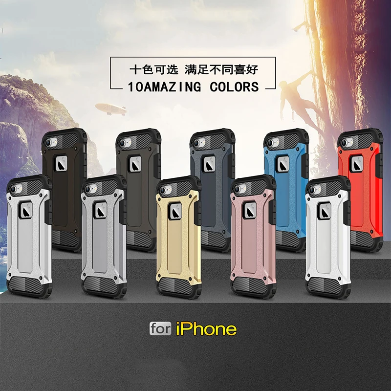 Сверхмощный защиты armor чехол для телефона iPhone 6 S 7 8 Plus X 5S SE 5 плюс ударопрочный