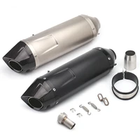 universal 51mm motorcycle leovince exhaust pipe muffler db killer carbon fiber for ktm atv z1000 ninja250 cb1000r gsr650 z800