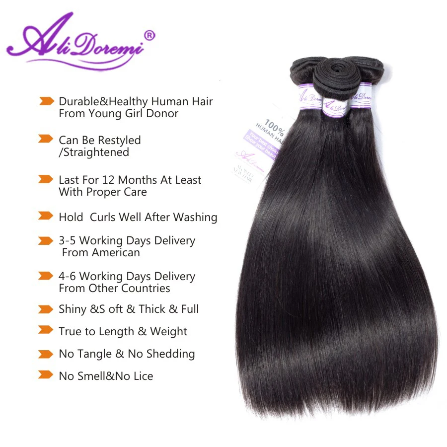 Бирманские прямые пучки волос Alidoremi 100% человеческие волосы плетеные натуральные