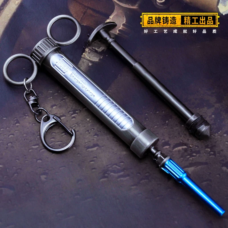 PUBG Playerunknown's Battlegrounds логотип Адреналин шприц брелок Подвеска Косплей Аксессуары