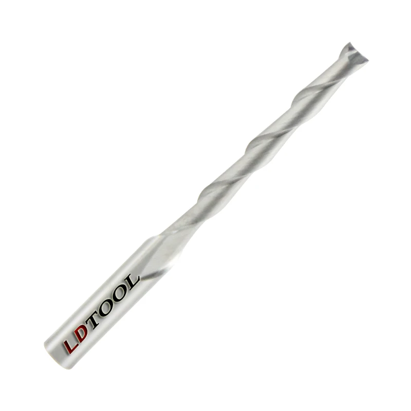 

10 pcs 2.0 *22mm 2 Flutes Carbide Mill Spiral Cutter Wood CNC Router Bit Cutting Tools for CNC Machine Engraving HUHAO