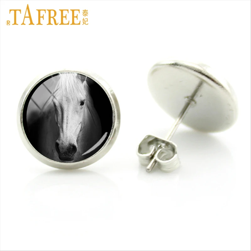TAFREE 2017 популярные серьги в виде животных Pentium Horse пальто цветные лохматые и