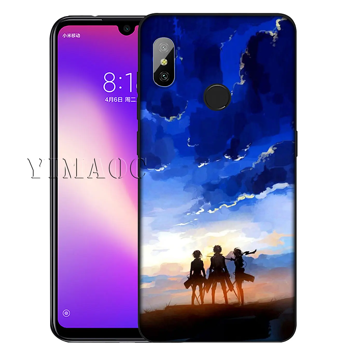 YIMAOC атака на Титанов MIKASA ARMIN Levi мягкий чехол для Xiaomi Redmi K30 K20 8A 7A 6A 5A S2 GO Note 8 8T 7 5 6
