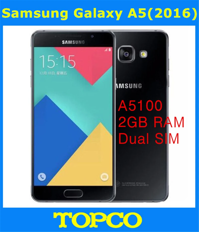 Samsung Galaxy A5 (2016) a5100 Octa core 5.2 &quot13MP оригинальный разблокирована 4 г LTE Android мобильный