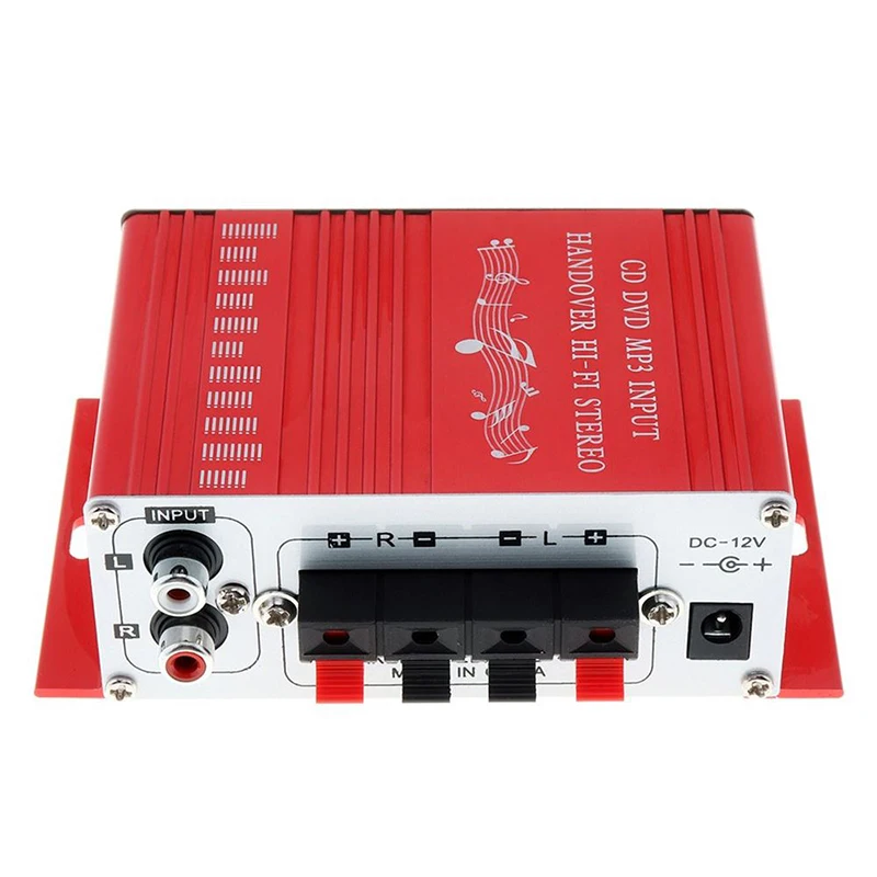 Kentiger HY2001 автомобильный усилитель 12V Мини HiFi 2CH цифровой стерео Выход Мощность усилитель 3,5 мм аудио сабвуфер музыкальный плеер для ПК