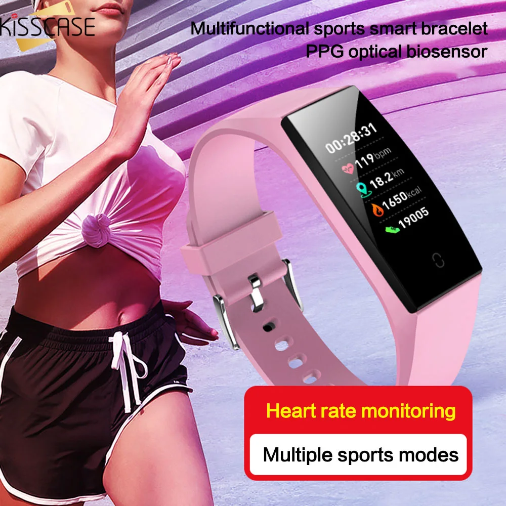 Смарт-часы KISSCASE наручные часы с пульсометром спортивные водонепроницаемые IP67