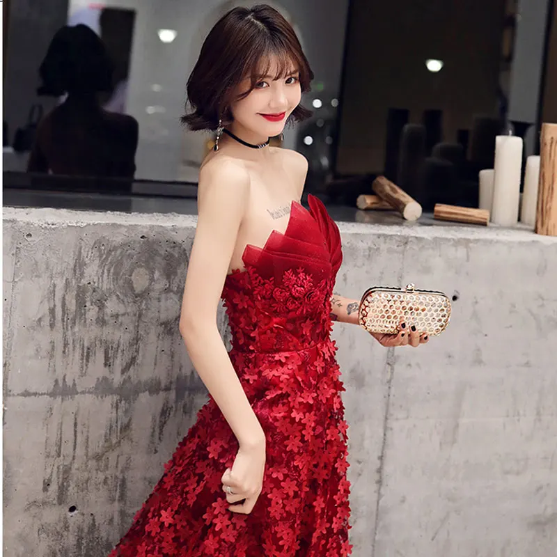 Женское вечернее платье с лепестками роз цветочным кружевом 3d-платье | Свадьбы и