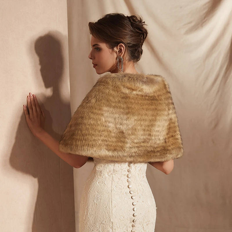 Женское свадебное болеро Forevergracedress элегантное мягкое пальто из искусственного