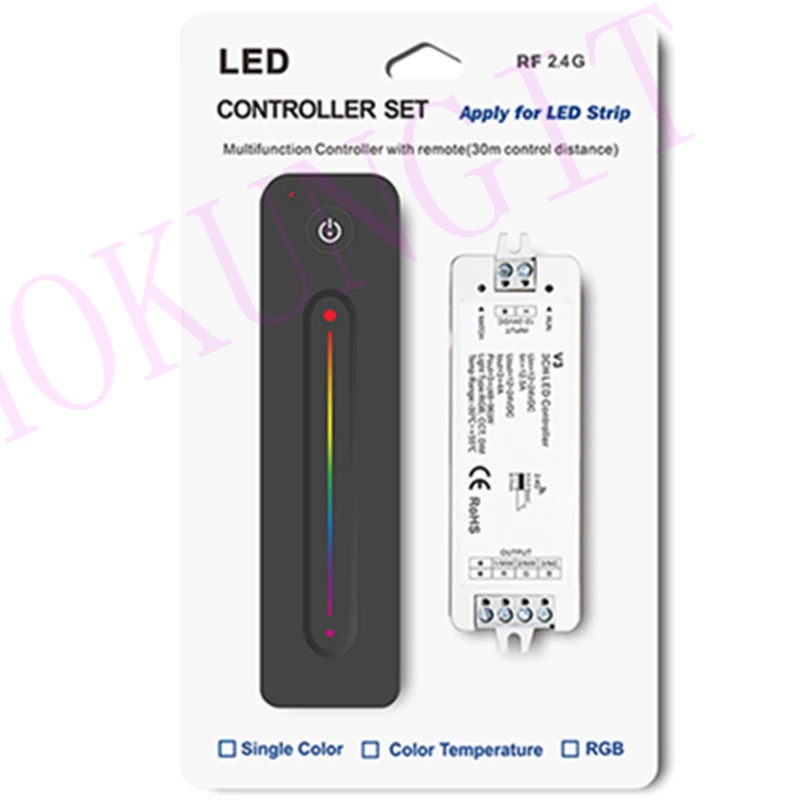 4A* 3CH RGB светодиодный контроллер V3+ R13 с пластиковой упаковкой, как фотографии, но без батарей
