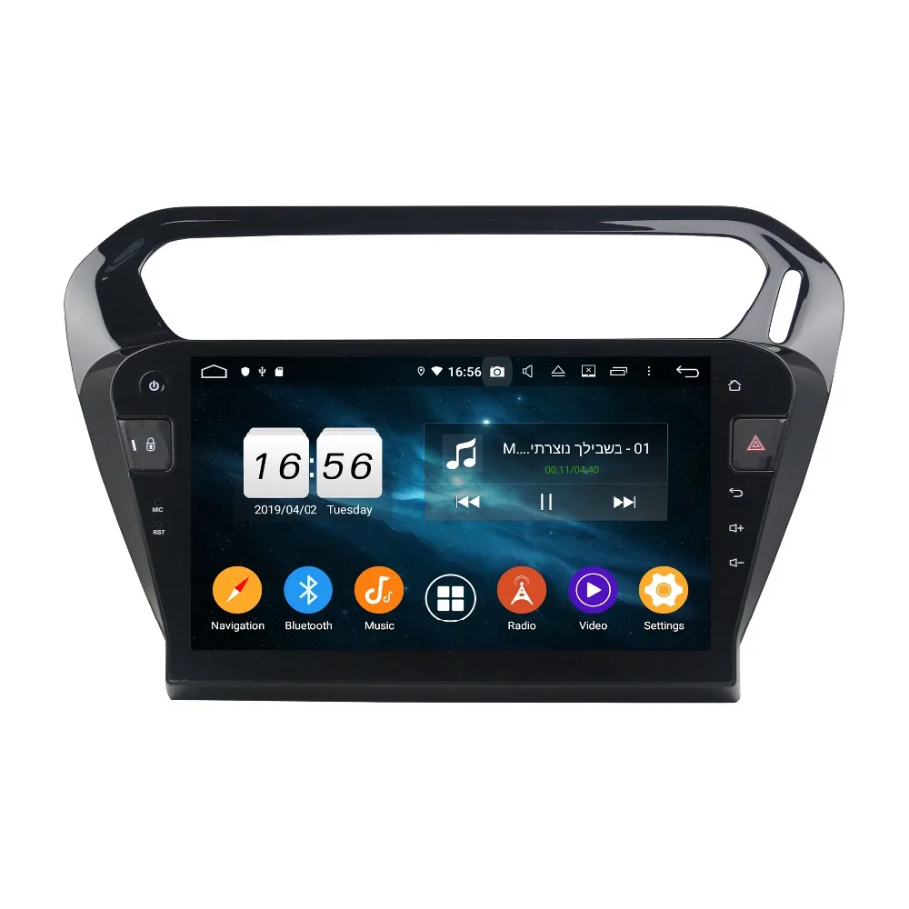 10," ips Android 9,0 Восьмиядерный 4G+ 64G Автомобильный dvd-плеер мультимедиа для Citroen Elysee peugeot 301 2013- радио gps Parrot BT