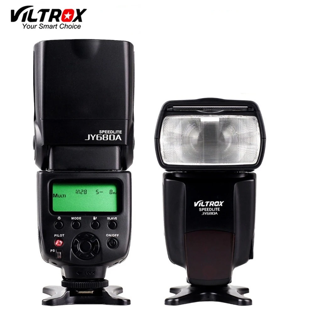 VILTROX JY-680A Universal Camera LCD Flash Speedlite for Canon 1300D 1200D 760D 750D 80D 5D IV 7D Nikon 7200D 5500D 610D | Электроника