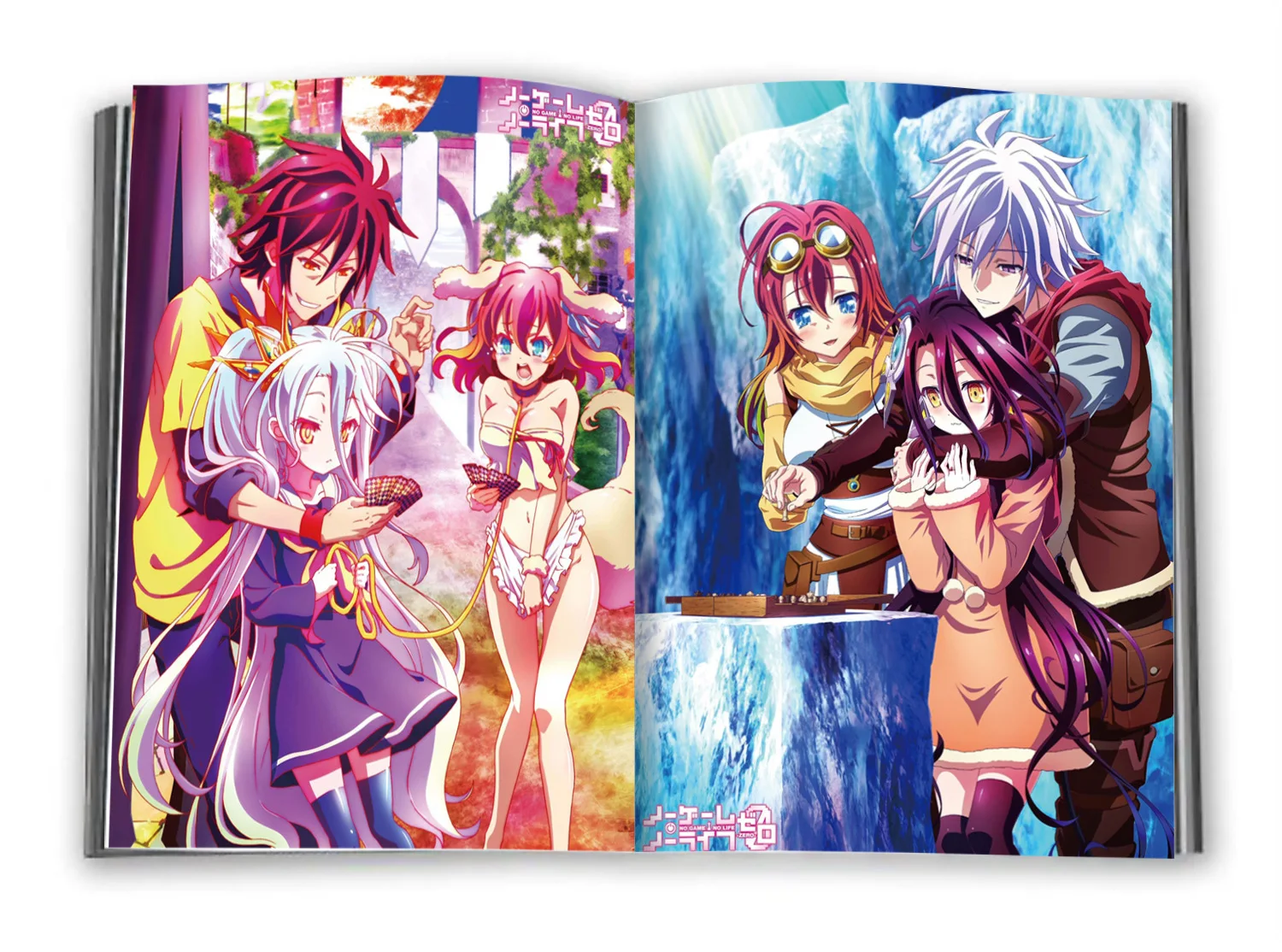 Художественная книга NO GAME LIFE ZERO Sora Shiro Dola Jibril каталожная брошюра Fanart иллюстрация