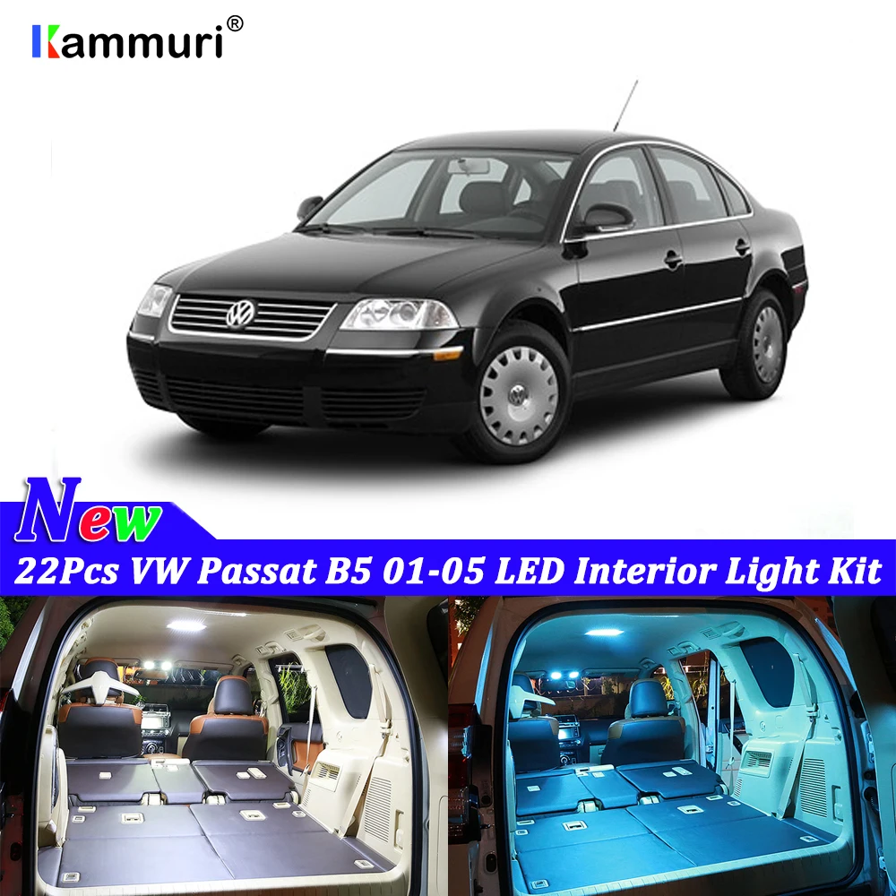22 шт. белые светодиодные с CANBUS салона комплект ламп для Volkswagen VW Passat B5 2001-2003 2004 2005 светодиодный внутренний светильник комплект