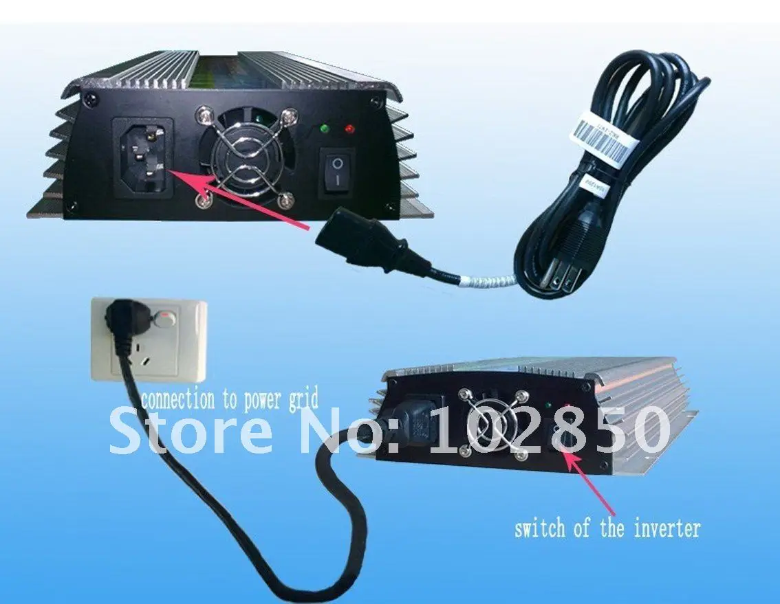 300 Вт солнечных на сетке инвертор DC10.5 28 В к AC110V/220 Чистая синусоида Солнечной Сетка