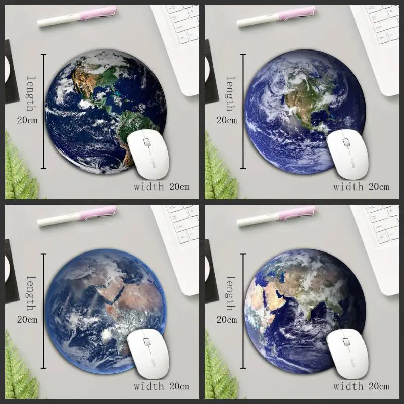 Пустой круглый коврик для мыши XGZ Earth Pluto Stars быстрые Нескользящие игровые коврики