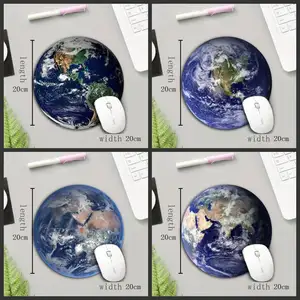 Пустой круглый коврик для мыши XGZ Earth Pluto Stars, быстрые Нескользящие геймерские коврики для мыши ноутбука, маленькие и легкие игровые