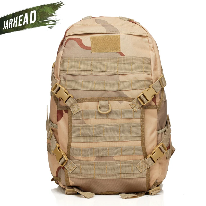 DesertCamo Мужской уличный военный армейский тактический рюкзак, походный Спортивный Рюкзак Для Путешествий, Походов, походов, охоты, камуфляжный рюкзак - Цвет: DesertCamo