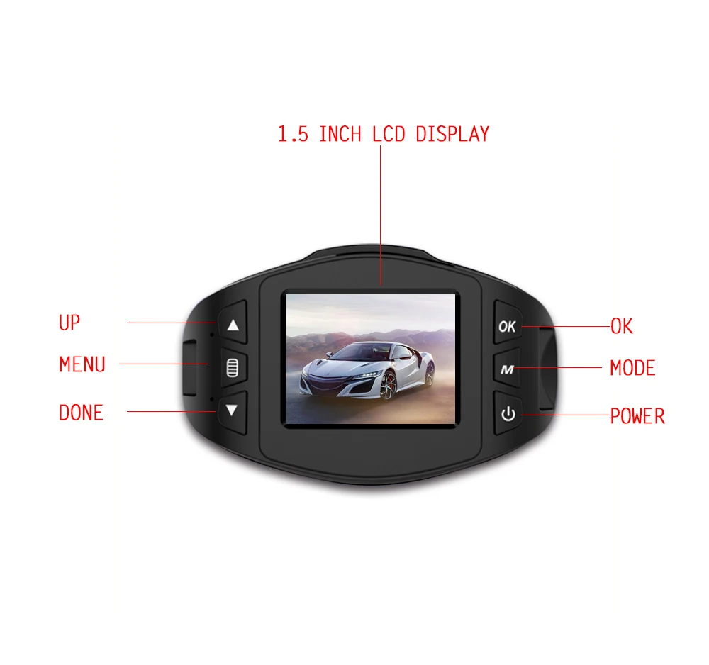 Smallanttech автомобилей Wi-Fi Авто видеорегистратор Регистраторы novatak 96658 Sony imx323 Full HD 1080 P