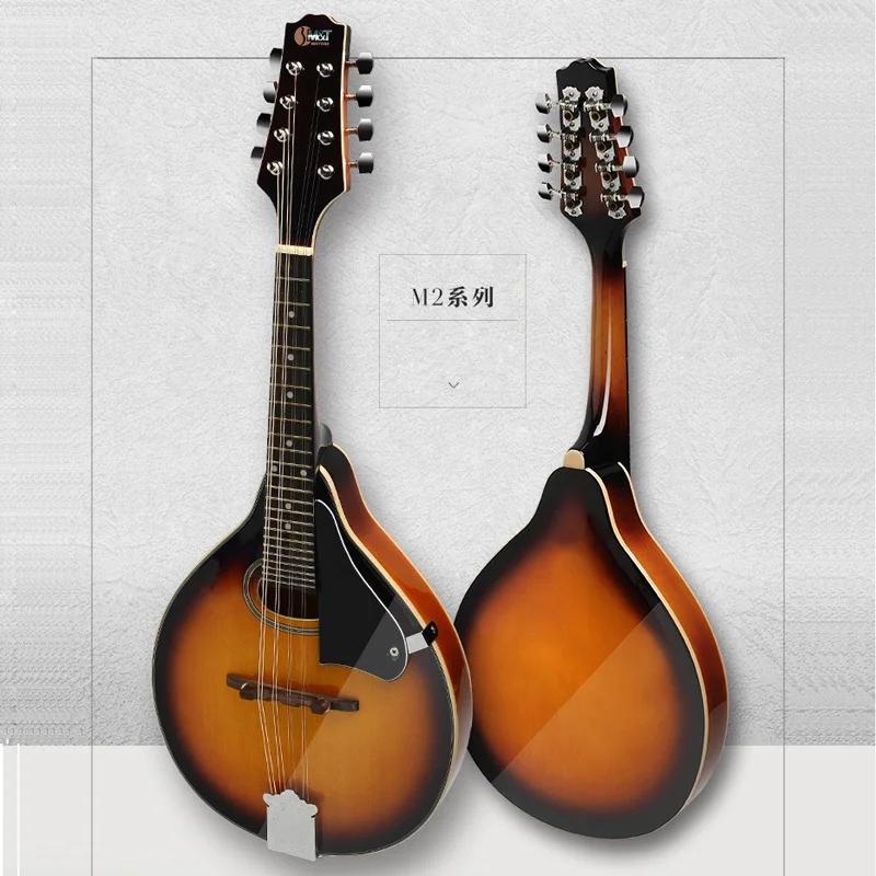 Мандолина s-бренда Sunburst 8-струнный музыкальный инструмент из липы мандолина