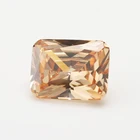 50 шт. 3x5  13x18 мм, огранка принцессы AAAAA, цвет шампанского, зеркальные драгоценные камни, CZ камень для ювелирных изделий, самодельный камень