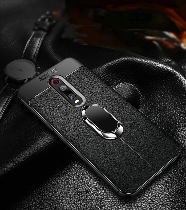 Ikrsses для Xiao mi Red mi K20 Pro автомобильный держатель Магнитный кронштейн подставка кольцо на палец TPU Cas для Xiaomi mi 9 T Pro mi 9 SE чехол