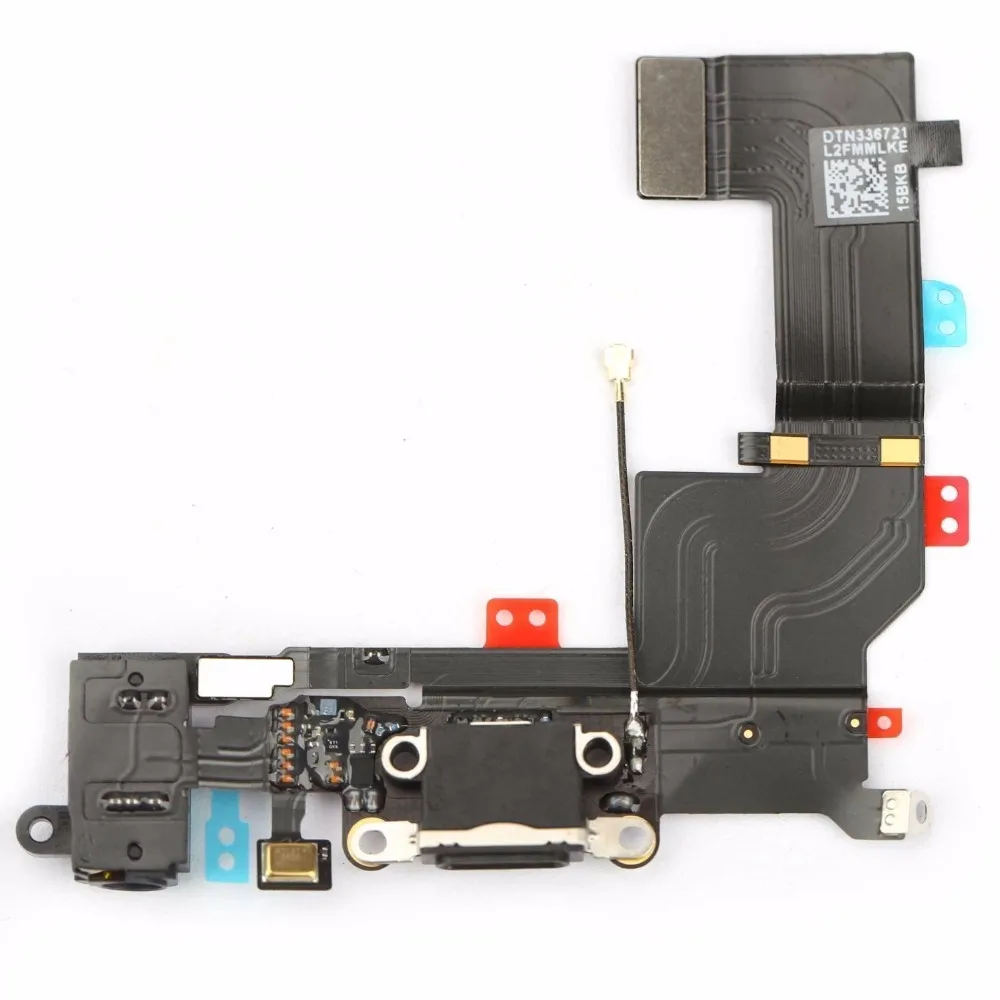 Для iPhone 5S док разъем USB порт для зарядки Flexcable Белый Черный включая. 2 отвертки