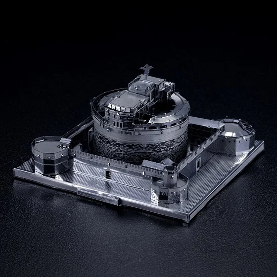Microworld 3D металлическая головоломка Аватар скорпион вертолет автомобиль Лодка Строительная модель DIY лазерная резка головоломки игрушки для взрослых - Цвет: Castel Sant Angelo-S
