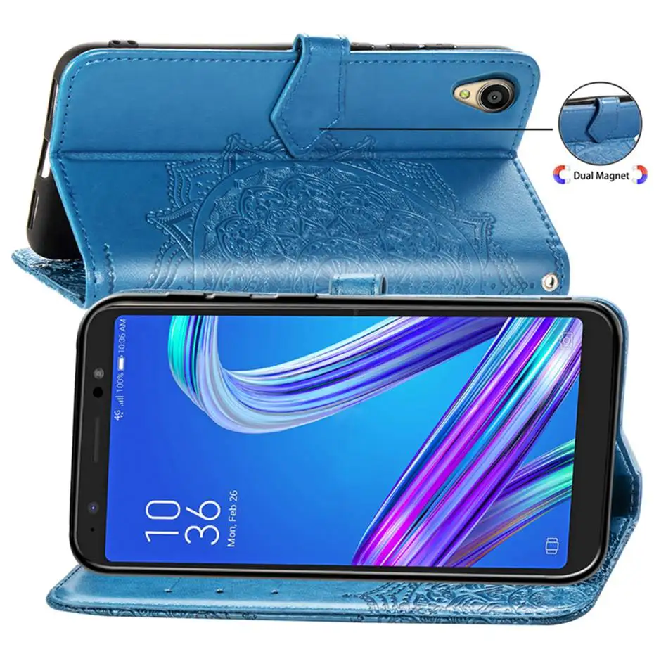 Чехол-книжка для Asus ZenFone Live L1 ZA550KL 5 дюйма из искусственной кожи | Мобильные