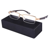 new titanium mens glasses frame half rim eyeglasses women optical prescription glasses frame male spectacles oculos de grau