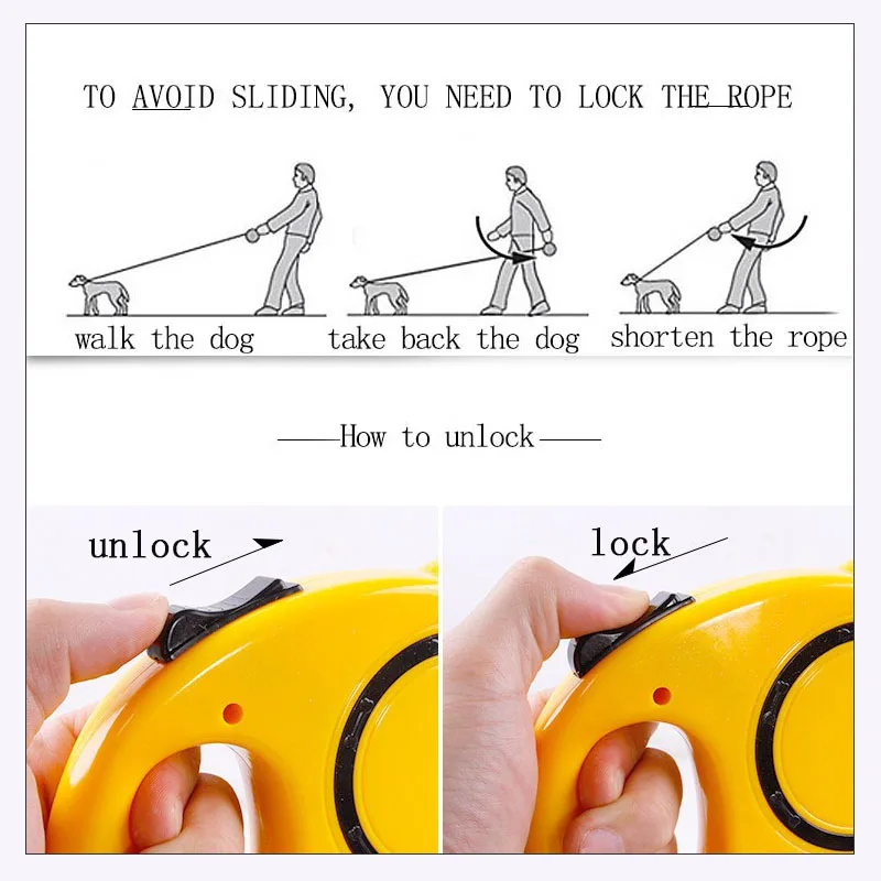 [Giiwin] Втягивающийся поводок для собак товары животных автоматический ошейник